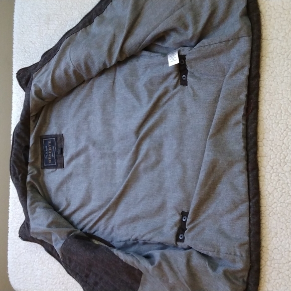 Like New Jos. A. Bank Reserve Brown Wool Blend Quilted Vest (Large) - Picture 8 of 12